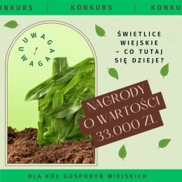 LGD Czarnoziem na Soli - Stawiacie na ekologię? Organizujecie akcje proekologiczne? Zgłoście się do konkursu dla KGW „Świetlice wiejskie – co tutaj się dzieje?”