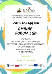 LGD Czarnoziem na Soli - Gminne spotkanie informacyjno-konsultacyjne w Sławęcinku - gm. Inowrocław