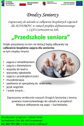 LGD Czarnoziem na Soli - Zaproszenie do udziału w projekcie "Przedszkole seniora"