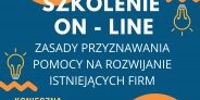 LGD Czarnoziem na Soli - Szkolenie online dla wnioskodawców ubiegających się o dofinansowanie na rozwijanie działalności