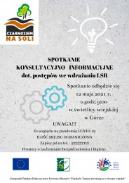 LGD Czarnoziem na Soli - Spotkanie informacyjno - konsultacyjne dotyczące postępów we wdrażaniu LSR!