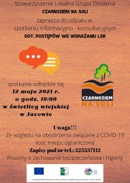 LGD Czarnoziem na Soli - Spotkanie informacyjno - konsultacyjne dotyczące postępów we wdrażaniu LSR!