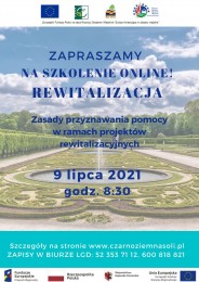 LGD Czarnoziem na Soli - Zapraszamy na szkolenie z zasad przyznawania pomocy na projekty rewitalizacyjne!