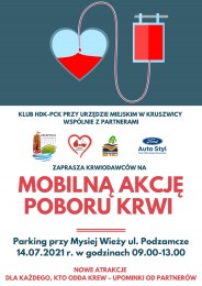 LGD Czarnoziem na Soli - Podziel się krwią! Lipcowa akcja poboru krwi w Kruszwicy!