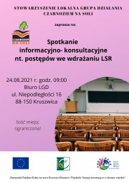 LGD Czarnoziem na Soli - Zapraszamy na spotkanie informacyjno-konsultacyjne nt. postępów we wdrażaniu LSR!