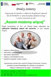 LGD Czarnoziem na Soli - EURO-FUNDUSZE rozpoczęły rekrutację do następnego projektu seniorskiego!