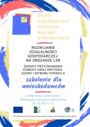 LGD Czarnoziem na Soli - Szkolenie dla wnioskodawców - Rozwijanie działalności gospodarczej
