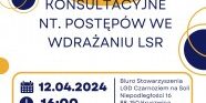 LGD Czarnoziem na Soli - Zapraszamy na spotkanie informacyjno - konsultacyjne nt. postępów we wdrażaniu LSR.