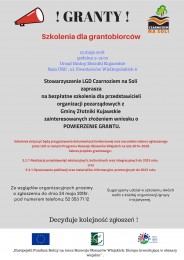 LGD Czarnoziem na Soli - Organizacje pozarządowe - Gmina Złotniki Kujawskie - szkolenie GRANTY - zapraszamy !