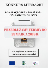 LGD Czarnoziem na Soli - Konkurs Literacki z LGD ! Przedłużamy termin składania prac !