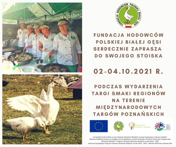 LGD Czarnoziem na Soli -  Gęsina nie tylko na św. Marcina - Promocja przyzagrodowego chowu, przetwórstwa oraz walorów żywieniowych gęsiny podczas targów i imprez plenerowych