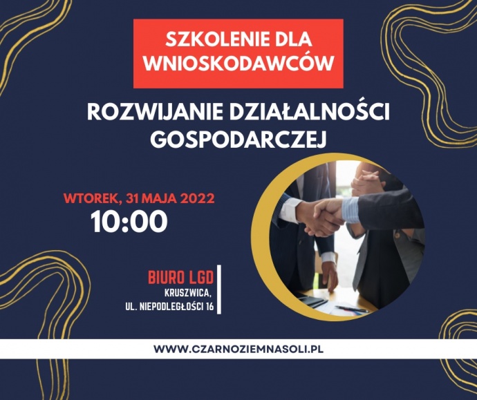 LGD Czarnoziem na Soli - Szkolenie dla wnioskodawców - Rozwijanie działalności gospodarczej